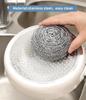 Hemshail Stainless Steel Wool Scrubber for Removing Tough Dirt,Steel Sponge Scourers Pad for Kitchens,Bathroom and More (12Pc) view 2