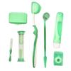 CALANDIS 2x8 Kit Orthodontic Set Oral Care Cleaning Protective Wax Brush Floss Green | Other Health Care Supplies | Health Care view 1