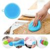 Biplojit Silicone Dish Cleaning Brush Sponge/Double-Sided Cleaning Brush/Multipurpose Silicone Dish Washing Tool for Kitchen - Multicolor (Pack of 3) view 4