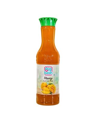 Big bash Real Fruit Mango Crush Concentrated | Gluten free | 100% Vegan & Low fat |A perfect drink for house parties - 750 ml