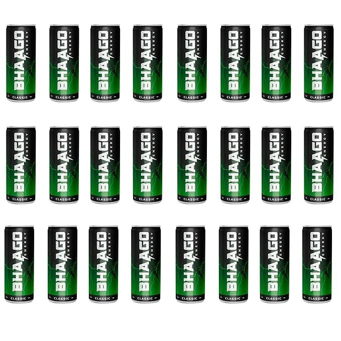 Energy Drink - Classic | Instant Energy Boost with Caffeine & B-Vitamins | Refreshing & Revitalizing | 250ML Can Pack of 24