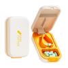 MaruHub Premium Pill Cutter for Small & Large Pills - Pill Splitter with Safety Lock, Sharp Blade & Pill Box Storage - Easy Pill Cutter for Tablets, Vitamins, Medicine - Precise Split into 1/2, 1/4, 1/8 - Travel-Friendly view 1