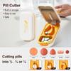 MaruHub Premium Pill Cutter for Small & Large Pills - Pill Splitter with Safety Lock, Sharp Blade & Pill Box Storage - Easy Pill Cutter for Tablets, Vitamins, Medicine - Precise Split into 1/2, 1/4, 1/8 - Travel-Friendly view 3