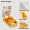 MaruHub Premium Pill Cutter for Small & Large Pills - Pill Splitter with Safety Lock, Sharp Blade & Pill Box Storage - Easy Pill Cutter for Tablets, Vitamins, Medicine - Precise Split into 1/2, 1/4, 1/8 - Travel-Friendly view 4