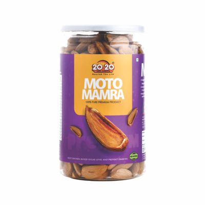 20-20 Dry Fruits Jumbo Size Mamra Badam 500g | Handpicked Almonds | No Preservatives | Keto-Friendly | Rich in Healthy Fats, Antioxidants & Fiber | Moto Mamra