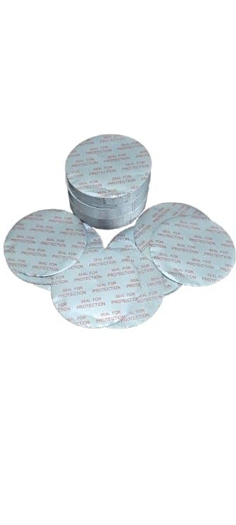 Bk Enterprises Blister (Pet Jar) Foil Seal Airtight Leak-proof Cap Liners Secure Sealing Strong Adhesive Bond Suitable (1000, BLISTER FOIL SEAL_ 110MM_ Pack of 1000, Round, 110, Milliliters)