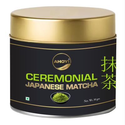 Ahoy! Japanese Matcha Green Tea Powder | Ceremonial Grade | First Harvest 100% Authentic | Imported From Japans Finest Region | 30gm