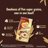Saffola Oats Multigrain | 480g | 5 Super Grains-Rolled Oats, Ragi, Quinoa, Jowar, Barley | Helps Reduce Cholesterol, Helps Manages Weight, Reduce Risk of High BP, Aids Digestion view 4