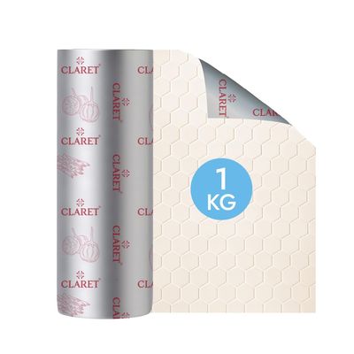 Claret Heavy-Duty Aluminium Kitchen Paper Foil Roll | 1 Kg Net | Food Grade Oil-Proof Paper Foil for Wrapping, Baking & Grilling | Safe & Hygienic (Pack of 1)