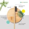 AMNOTPLASTIC.COM | Bamboo Toothbrush | Eco-Friendly Wooden Handle | Biodegradable,Natural Compostable Oral Care for Adults & kids | BAMBOO | Sustainable & Stylish Toothbrush Family Pack (Pack of 4) view 2