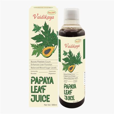 Seva Sadan Papaya Leaf Juice 500 ml | Natural Herbal Juice for Wellness & Immunity Support | No Added Sugar or Preservatives