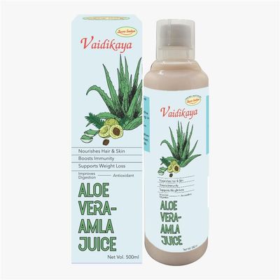 Seva Sadan Aloevera Amla Juice 500 ml | Herbal Juice with Aloe Vera & Amla | Supports Digestion & Wellness | No Added Sugar