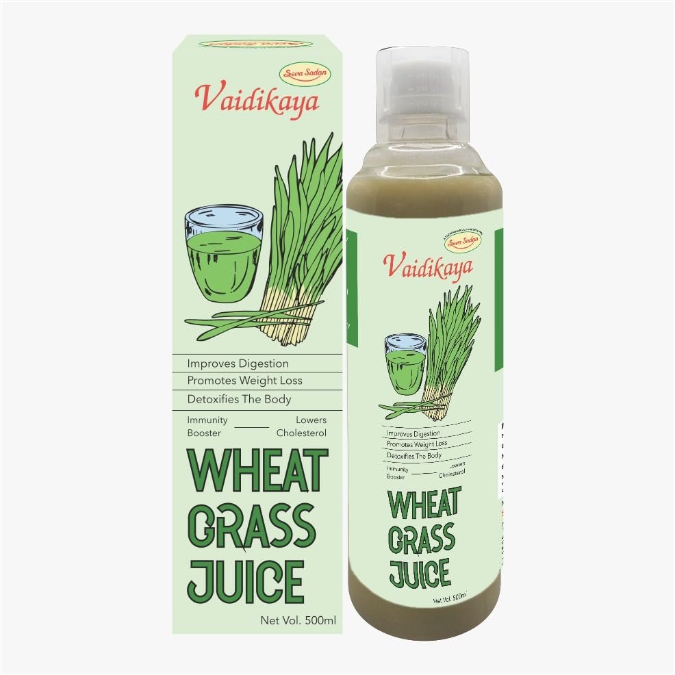 Seva Sadan Wheatgrass Juice 500 ml | Natural Source of Chlorophyll & Antioxidants | Supports Digestion & Detox | No Added Sugar