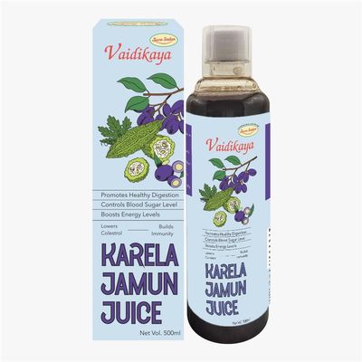 Seva Sadan Karela Jamun Juice 500 ml | Herbal Juice with Karela & Jamun | Supports Wellness & Detox | No Added Sugar