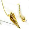 EDMIRIA Twisted Cone Metal Pendulum Dowsing & Divination Tool for Chakra Healing, Reiki & Energy Work (Gold) view 2