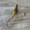 EDMIRIA Twisted Cone Metal Pendulum Dowsing & Divination Tool for Chakra Healing, Reiki & Energy Work (Gold) view 4