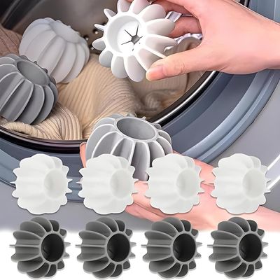 SITSRA Laundry for Washing Machine Reusable Scrubbing Balls Cleaning and Carel to Prevent Wrinkling and Tangling of Clothes Silicone Dryer Washer Big 10 PCS