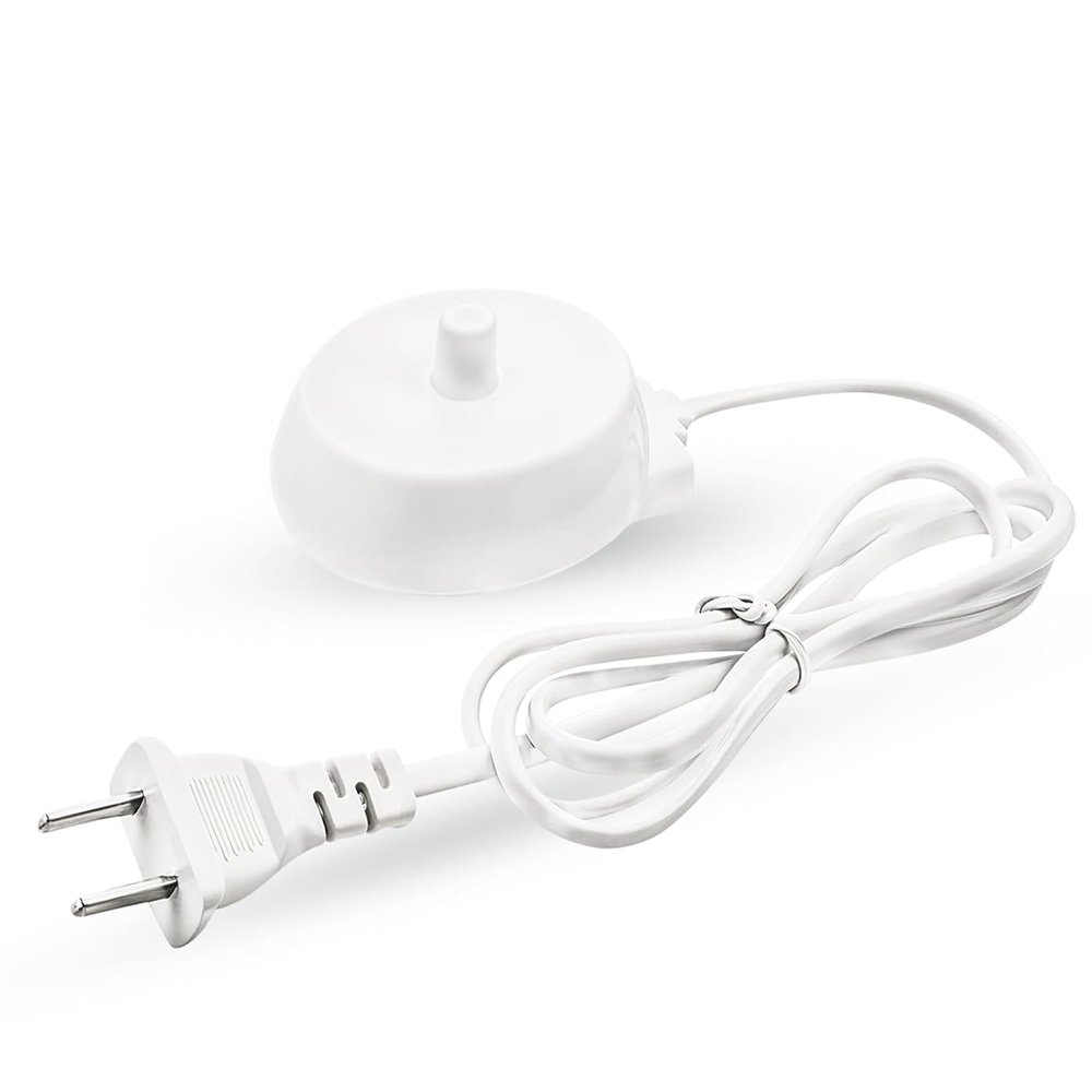 The AutoStory Oral-B 2 Pin 240V Electric Toothbrush Model 3757 Replacement Charger Compatible with Braun Oral-B Pro 1000, 2000, 3000, 4000, 9000 & More Waterproof, Lightweight & Travel-Friendly