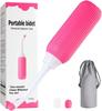 COOFANDY 500ML Bidet Portable, Bidet Spray for Travel with Angled 2 Nozzle, Retractable Handheld Spray Portable of Anti-Slip, Perineal Clean Childbirth Cleaner Outdoor with Travel Bag (Pink) view 1