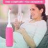 COOFANDY 500ML Bidet Portable, Bidet Spray for Travel with Angled 2 Nozzle, Retractable Handheld Spray Portable of Anti-Slip, Perineal Clean Childbirth Cleaner Outdoor with Travel Bag (Pink) view 4