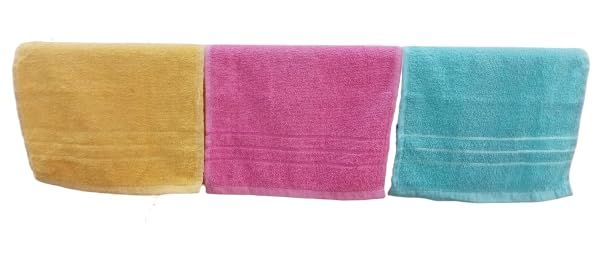 Go Green Retail Hand Towel|Pack of 3| 100 GSM| 12 * 18 Inche|Light Weight | for Sports,Gym,Yoga Face,Travel|Skin Friendly