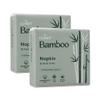 Claret Bamboo Napkin | 2-Ply | 50 Pulls | Bamboo Rich Pulp | OBA Free | Gentle & Soft (Pack Of 2) view 1