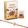 Loyka Almond Brittle Gold with Veera Rakhi for Brother | Raksha Bandhan Gift Hamper for Brother | 3 view 1