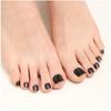 Business Venture Artificial Beautiful Reusable Designer Artificial Toe Nails with Nail Glue set of 20 PC RED view 3