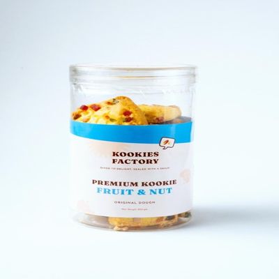 Premium Fruit & Nut Cookies (200g) Pineapple Flavored, Crunchy & Buttery with Roasted Nuts Freshly Baked