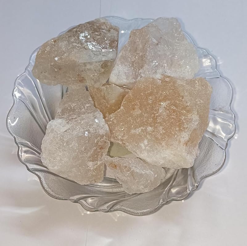 BRIGHT BLOOM Phitkari Stone White Alum Fitkari Vastu, Natural Deodorant, Aftershave, Water Purification, Pickling, Astringent, Styptic 800 Gram