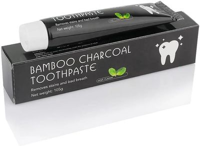 Bamboo Charcoal Whitening Toothpaste | Fluoride-Free, Vegan, Gentle on Sensitive Teeth | Fights Stains & Bad Breath Naturally