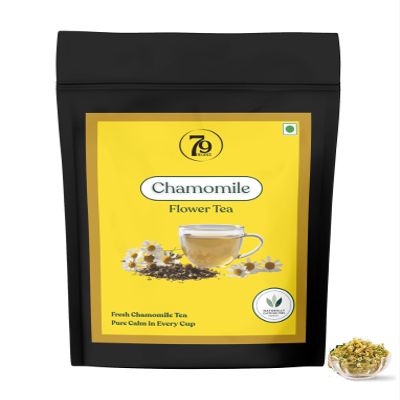 79 Degree Chamomile Flowers Tea | Caffeine-Free, Antioxidant-Rich I Soothing & Calming Sleep (50 Gm, Chamomile)