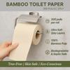 Claret Bamboo Toilet Roll 2-Ply | 300 Pulls | 10 x 10 cm | Ultra Soft Eco-Friendly Tissue | OBA-Free Natural Bamboo Pulp | Gentle & Septic Safe (Pack Of 6) view 4