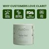 Claret Bamboo Toilet Roll 2-Ply | 300 Pulls | 10 x 10 cm | Ultra Soft Eco-Friendly Tissue | OBA-Free Natural Bamboo Pulp | Gentle & Septic Safe (Pack Of 2) view 3