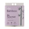 Claret Bamboo 3-Ply Toilet Roll (10 x 10 cm) | 200 Pulls Eco-Friendly | 4 Toilet Rolls in 1 Pack | OBA Free | Natural Bamboo Pulp (Pack Of 2 (8 Rolls)) view 2