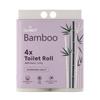 Claret Bamboo 3-Ply Toilet Roll (10 x 10 cm) | 200 Pulls Eco-Friendly | 4 Toilet Rolls in 1 Pack | OBA Free | Natural Bamboo Pulp (Pack Of 1 (4 Rolls)) view 1