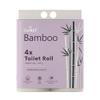 Claret Bamboo 3-Ply Toilet Roll (10 x 10 cm) | 200 Pulls Eco-Friendly | 4 Toilet Rolls in 1 Pack | OBA Free | Natural Bamboo Pulp (Pack Of 3 (12 Rolls)) view 2