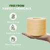 Claret Bamboo Toilet Roll 3-Ply | 300 Pulls | 10 x 10 cm | Ultra Soft Eco-Friendly Tissue | OBA-Free Natural Bamboo Pulp | Gentle & Septic Safe (Pack Of 4) view 2