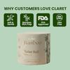 Claret Bamboo Toilet Roll 3-Ply | 300 Pulls | 10 x 10 cm | Ultra Soft Eco-Friendly Tissue | OBA-Free Natural Bamboo Pulp | Gentle & Septic Safe (Pack Of 2) view 3