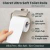 Claret Ultra Soft 3-Ply Virgin Pulp Toilet Rolls | 300 Pulls Each Skin-Friendly | 12 Rolls in 1 Pack | OBA-Free | Sanitary System Friendly (Pack Of 24 Rolls) view 4