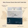 Claret Ultra Soft 3-Ply Virgin Pulp Toilet Rolls | 160 Pulls Each Skin-Friendly | 12 Rolls in 1 Pack | OBA-Free | Sanitary System Friendly (Pack Of 24 Rolls) view 3