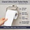 Claret Ultra Soft 3-Ply Virgin Pulp Toilet Rolls | 160 Pulls Each Skin-Friendly | 12 Rolls in 1 Pack | OBA-Free | Sanitary System Friendly (Pack Of 24 Rolls) view 4