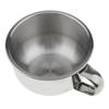 CALANDIS Stainless Steel Men's Shaving Mug Bowl Men Barber Beard Soap Mug Cup + Handle for Shave Brush | Shaving Brushes & Mugs view 3