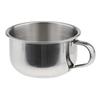 CALANDIS Stainless Steel Men's Shaving Mug Bowl Men Barber Beard Soap Mug Cup + Handle for Shave Brush | Shaving Brushes & Mugs view 4