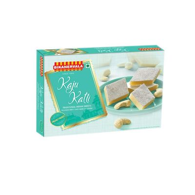 Bikanervala Kaju Burfi 500g  Authentic Indian Kaju Sweet Burfi with Pure Cashews & Desi Ghee | Rich & Smooth Mithayi for Festivals, Gifts & Celebrations