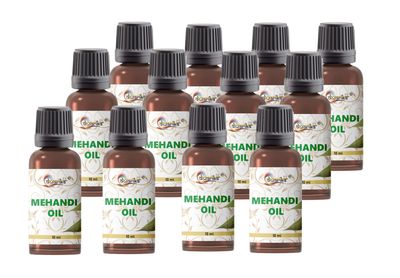 Dwarika, Pure Mehndi Nilgiri (Eucalyptus) Oil for Mehndi Cones | Mix Henna Mehendi Sadi Oil for Bridal & Cone Making | Natural Tea Tree Blend for Dark Color (Pack of 12)