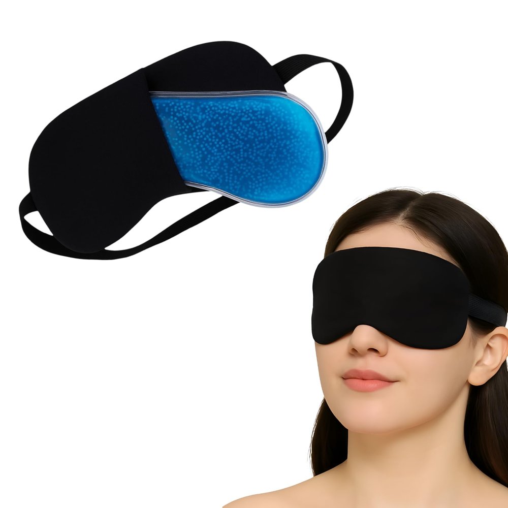 Premium Reusable Eye Mask With Cooling Gel | Eye Mask For Dark Circles | Eye Mask For Sleeping For Men & Women