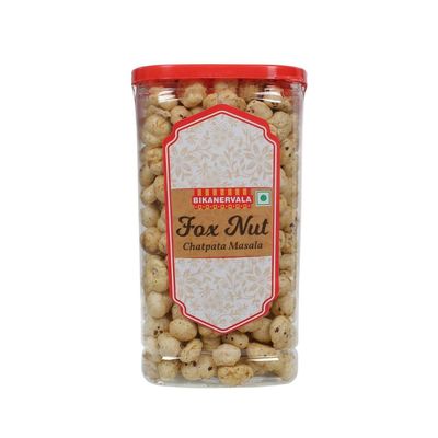 Bikanervala Fox Nut Chatpata Masala 80g Spicy Roasted Makhana Snack with Tangy Indian Flavors | Light, Crunchy & Healthy Dry Snack | 100% Natural, Gluten-Free, Protein-Rich & Vegan Superfood | Ideal Packed Namkeen for Tea-Time, Gifting, Travel, Off