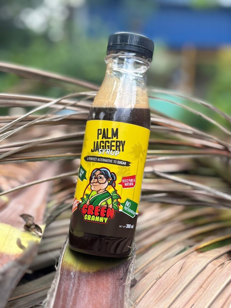 Green Granny Palm Jaggery Syrup, 300ml, Natural Sugar Alternative, No Preservatives