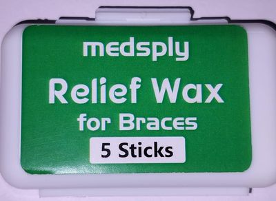 Medsply Dental Relief Wax for Braces, 5 Sticks, Orthodontic Comfort Aid